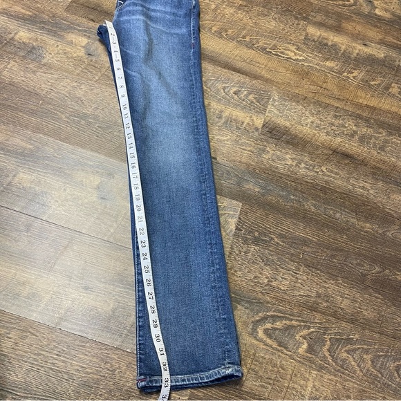 True Religion Billie Mid Rise Straight Jeans Pink Stitch Pockets Women’s 28x33 - Picture 8 of 11